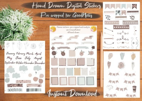 100 Digital Planner Stickers for GoodNotes: A Time-Saving Tool for Organized Living