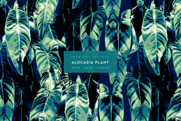 Alocasia Plant and Green Botanical Seamless Pattern: A Practical Design Asset Review