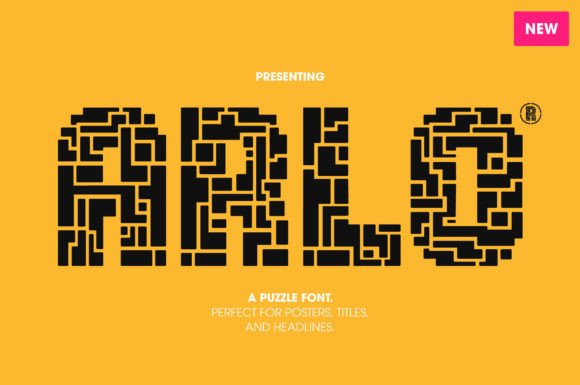 Arlo: A Puzzle-Inspired Decorative Typeface That Captivates and Engages