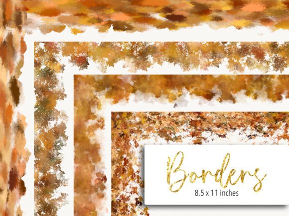 Autumn Borders Clip Art - Fall Designs