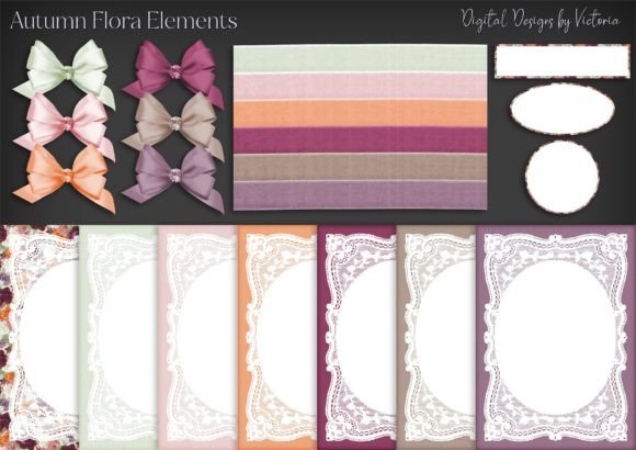 Autumn Flora Elements Ephemera: A Creative Resource for Seasonal Projects