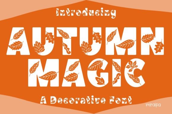 Autumn Magic: A Decorative Font for Creative Expression