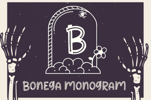 Bonega Monagram: A Spooky Font for Halloween Creativity