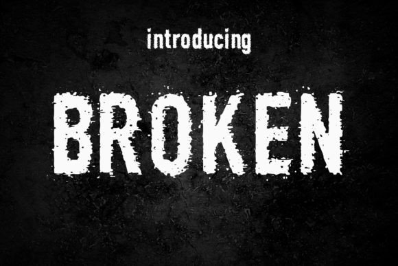 Broken Font: A Creative Tool for Bold and Unique Designs