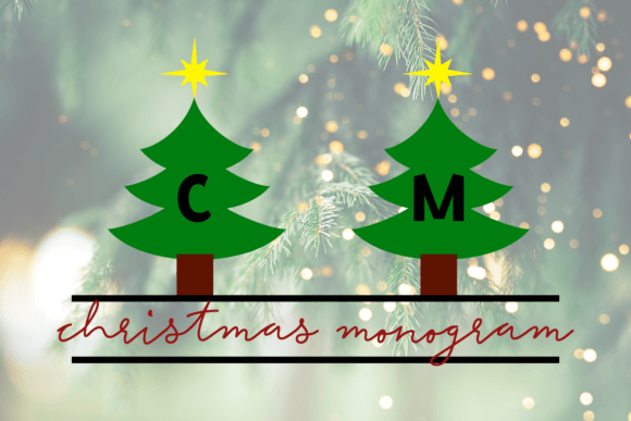 Christmas Monogram: A Festive Font for Creative Holiday Projects