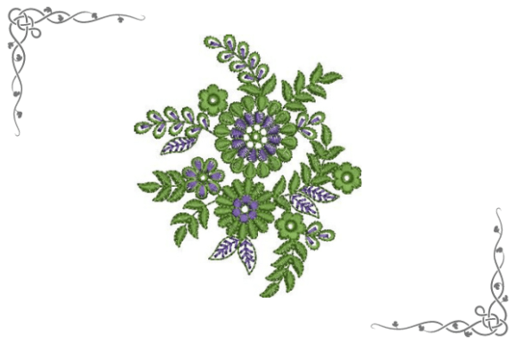 Creative Flower Patch: A Versatile Embroidery Design for Cozy and Artistic Creations