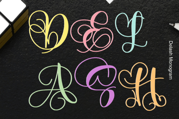 Delash: A Timeless Monogram Font for Creative Expression