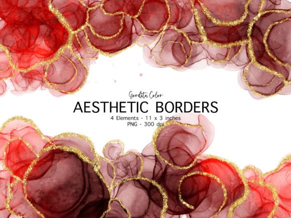 Evaluating Red Halloween Agate Borders Clip Art for Digital and Print Projects