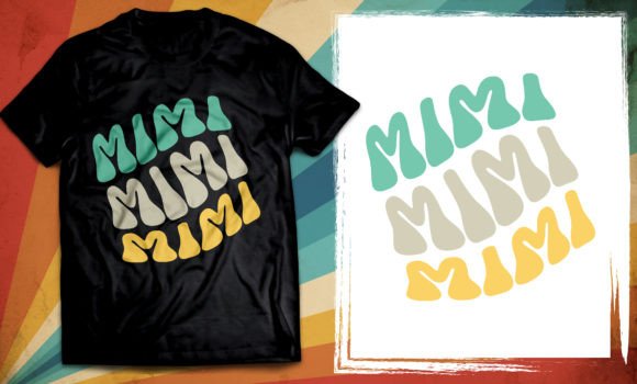 Evaluating the Mom Word Warp T Shirt Design Vector for Custom Apparel Projects