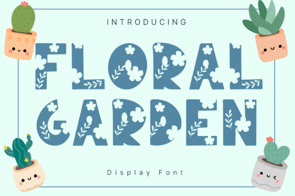 Floral Garden: A Versatile Decorative Font for Creative Projects