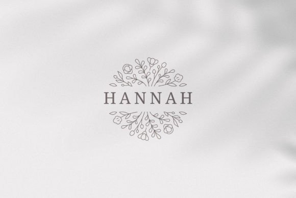 Floral Round Minimalist Logotype