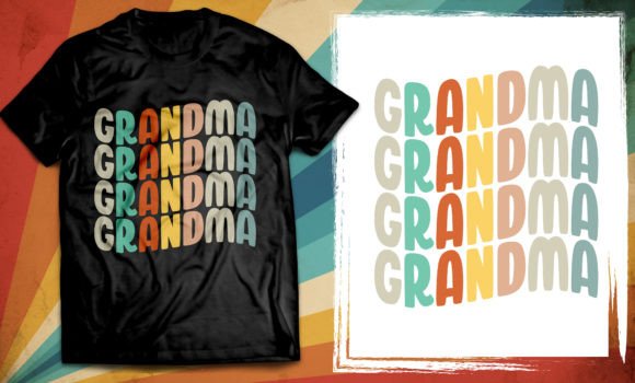 Grandma Typography T Shirt Design