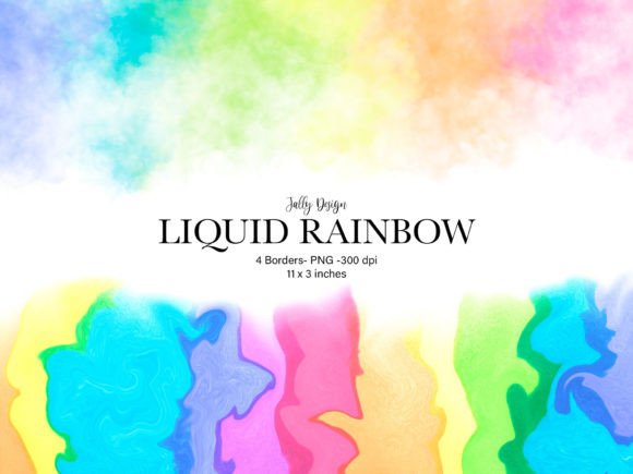 Intense Rainbow Border Clip Art: Vibrant Design Assets for Creative Projects