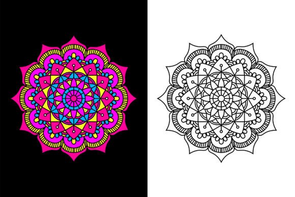 Mandala Flower Oriental Floral Pattern