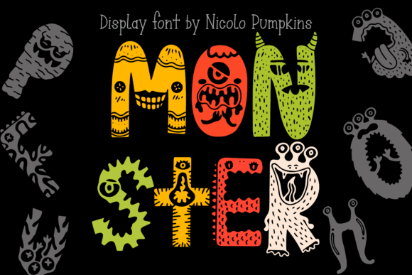 Monster Font: A Cool, Cute, and Friendly Halloween Lettering Choice