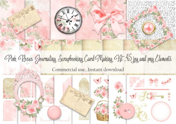 Pink Roses Journaling Kit: A Versatile Tool for Creative Expression