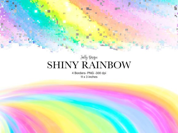 Rainbow Paint Stains Borders: Elevating Digital and Print Workflows with 4 Decorative Borders
