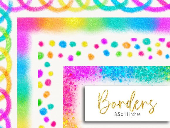 Rainbow Smudges Border Clip Art: A Creative Tool for Enhanced Visual Communication