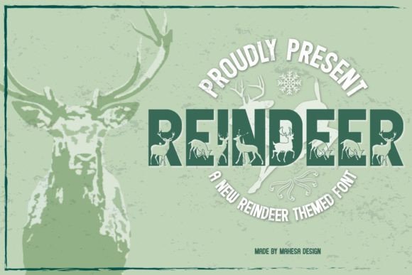 Reindeer Font: A Festive Typographic Asset