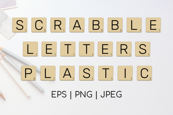 Scrabble Letters Plastic Tiles Clipart