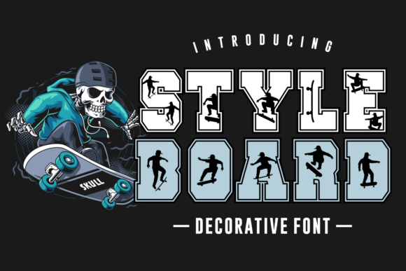Style Board: A Bold Serif Font with a Skateboarding Twist