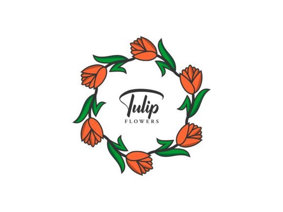 The Timeless Appeal of the Tulip Flowers Circle Frame Logo for Modern Branding