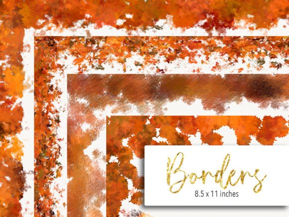 Transform Your Digital and Physical Notes with the Autumn Borders Collection